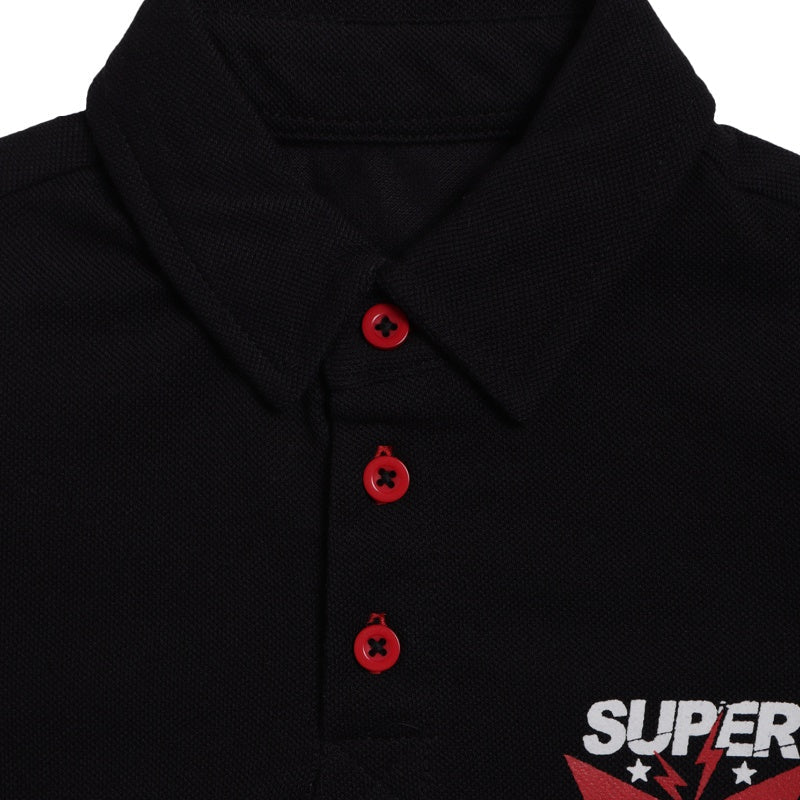 DYCA Boys Tshirt Collar Half Sleeves Solid