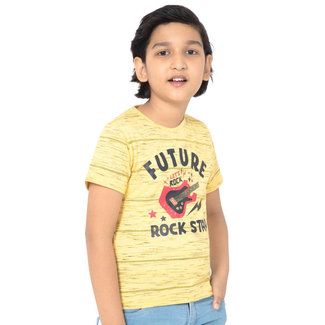 Boys 100% Cotton T-Shirt Round Neck Half Sleeves Pack of 1 - Bodycare