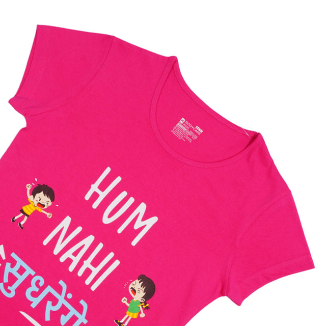 Girls 100% Cotton Round Neck Half Sleeves T-Shirt for Casual Wear, Easy Movement and Everyday Comfort