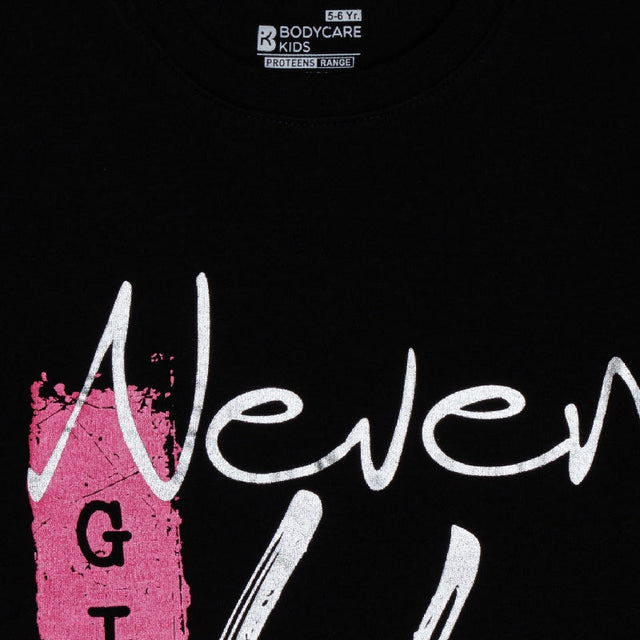Girls Solid Round Neck Full Sleeve T-Shirt for Casual Wear, Comfortable Coverage and Everyday Wardrobe Use - Pack of 1