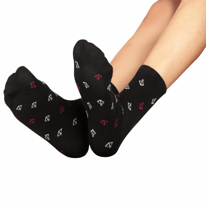 Bodycare Mens Mid Calf Printed Socks Pack Of 2