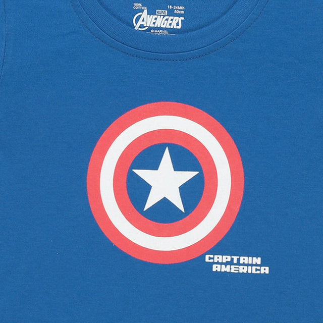 Baby Boys Avengers Cotton T-Shirt Round Neck Half Sleeves Pack of 1 - Bodycare