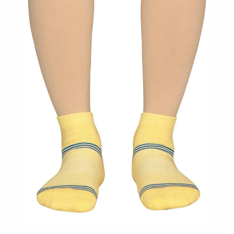 Women Cotton Spandex Socks Stretch Pack of 3 - Bodycare