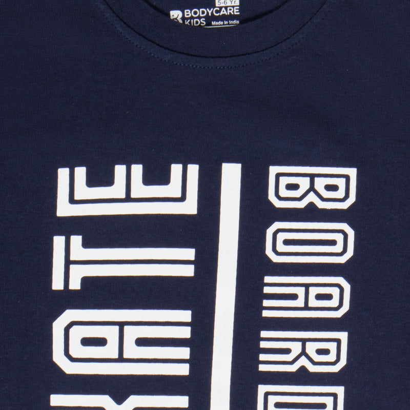Bodycare Boys Round Neck Half Sleeves Printed Tshirt