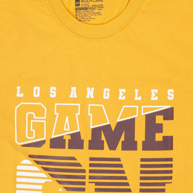 Bodycare Boys Round Neck Half Sleeves Printed Tshirt