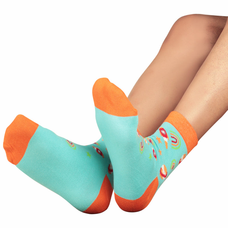 Bodycare Mens Mid Calf Printed Socks Pack Of 2