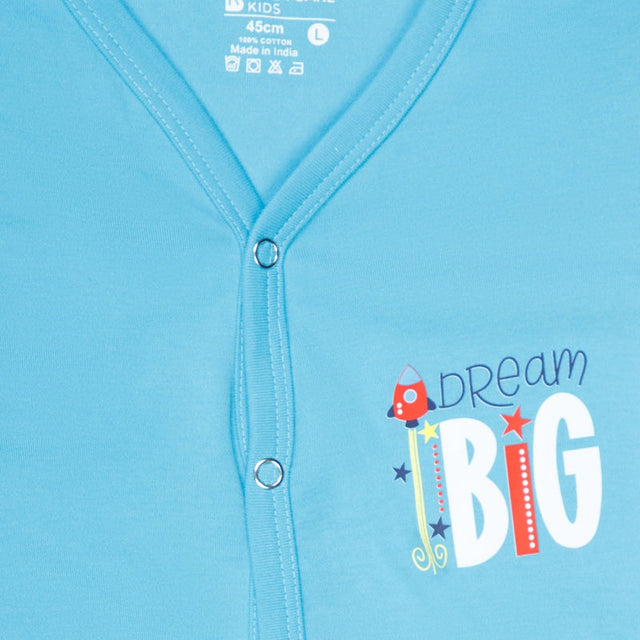 Unisex Baby Romper Front Open Full Sleeves - Bodycare