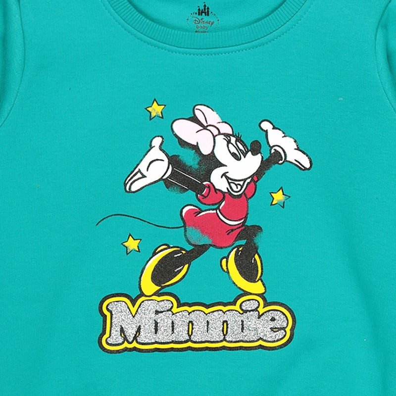Baby Girls Minnie & Friends Sweatshirt Round Neck Full Sleeves - Bodycare
