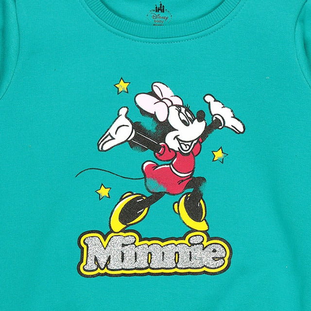 Baby Girls Minnie & Friends Sweatshirt Round Neck Full Sleeves - Bodycare