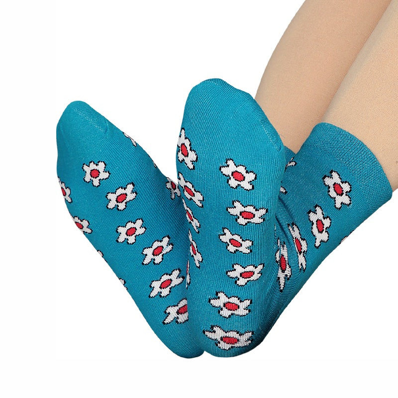 Bodycare Womens Mid Calf Printed Socks Pack Of 2
