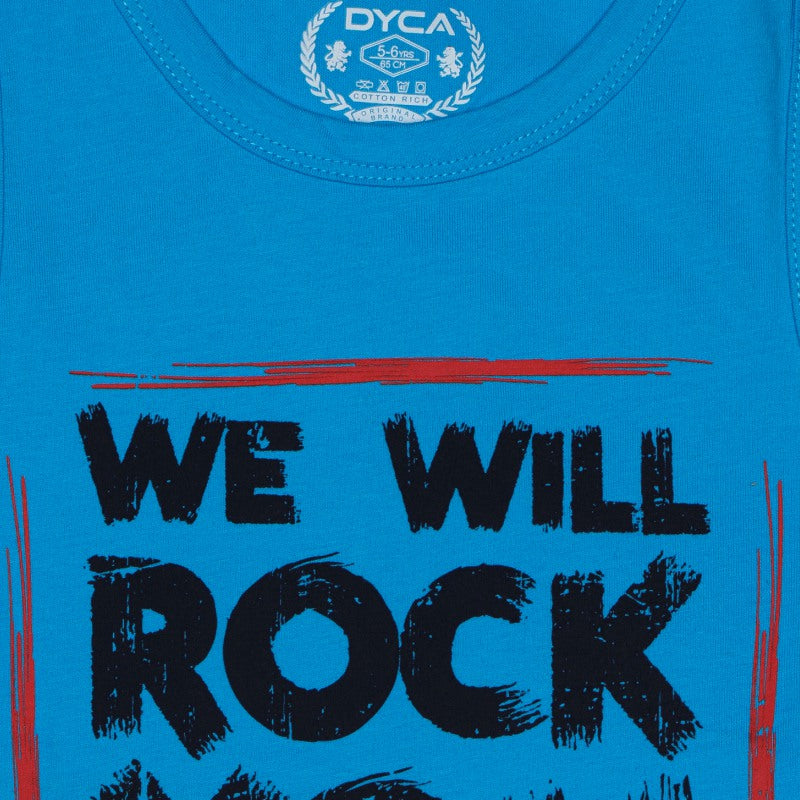 DYCA Boys Round Neck Sleeveless Tshirt