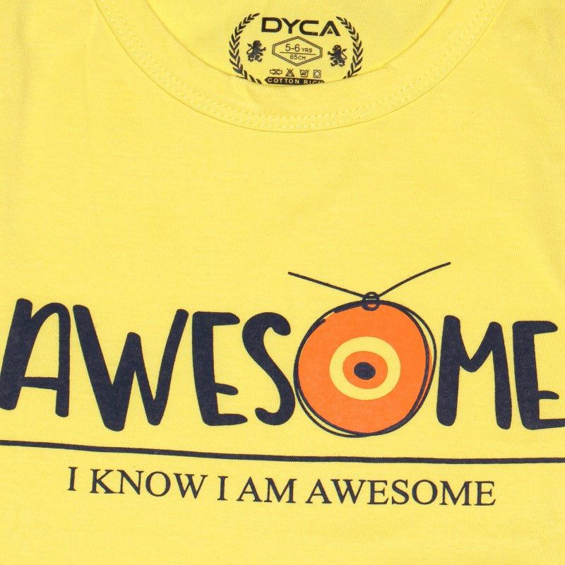 DYCA Boys Round Neck Sleeveless Tshirt