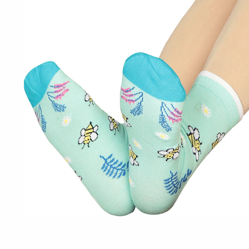Bodycare Womens Mid Calf Printed Socks Pack Of 2