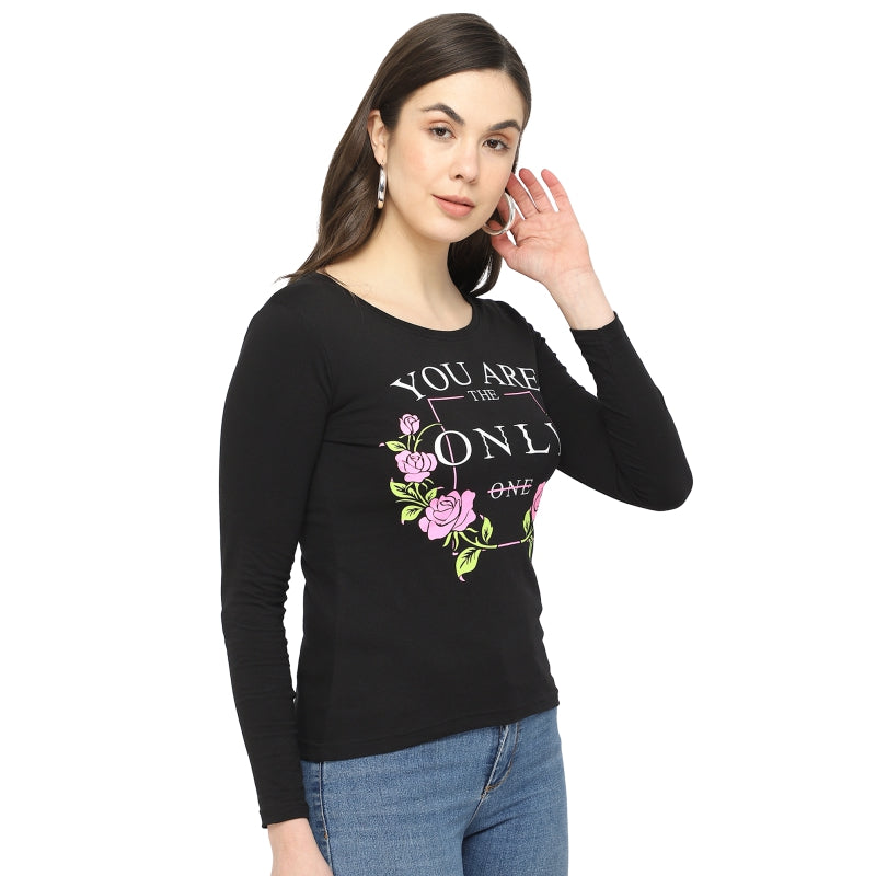 DYCA Women T-shirt Round Neck Full Sleeves