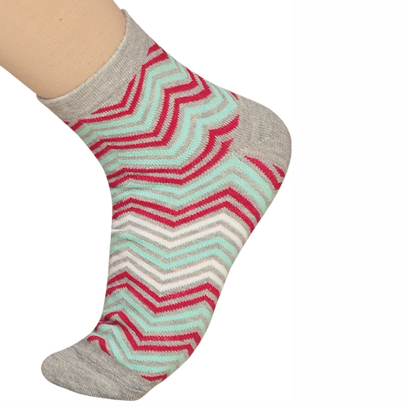Bodycare Womens Mid Calf Printed Socks Pack Of 2