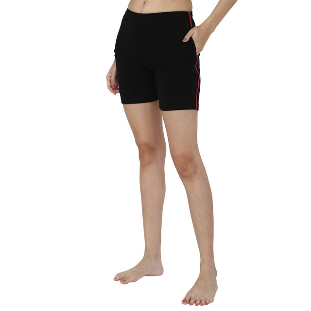 Women 100% Cotton Shorts Side Pockets - Bodycare