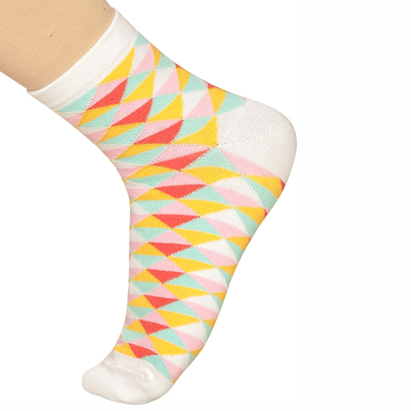 Bodycare Womens Mid Calf Printed Socks Pack Of 2