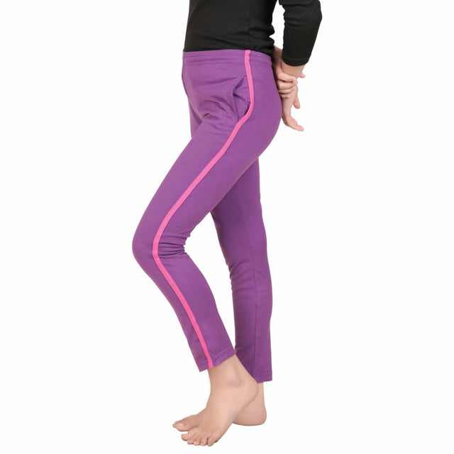 Girls Cotton Track Pant Side Pockets Pack of 1 - Bodycare
