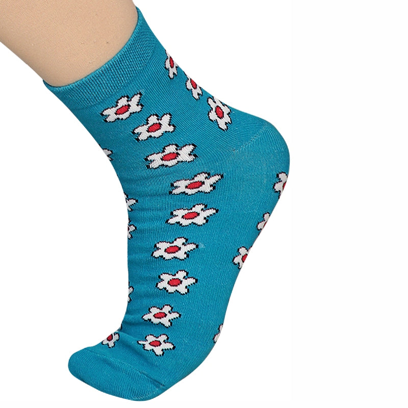 Bodycare Womens Mid Calf Printed Socks Pack Of 2