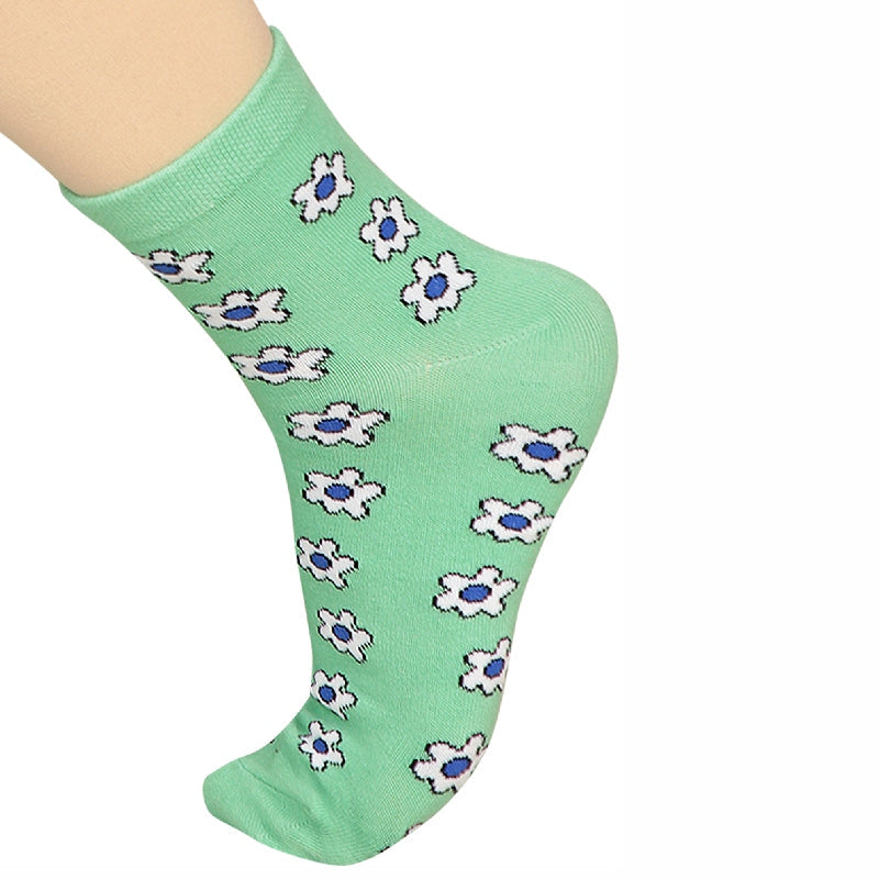 Bodycare Womens Mid Calf Printed Socks Pack Of 2