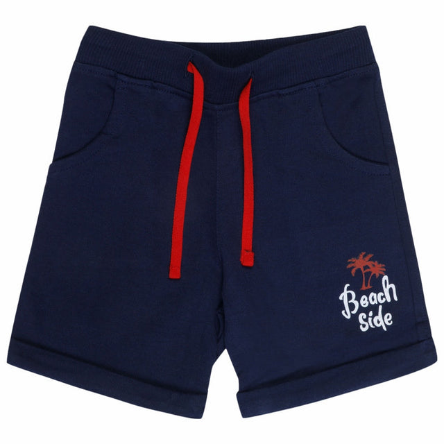 Boys Solid Shorts with Easy Pull-On Comfort for Casual Wear, Lounge Wear and Everyday Movement - Pack of 2