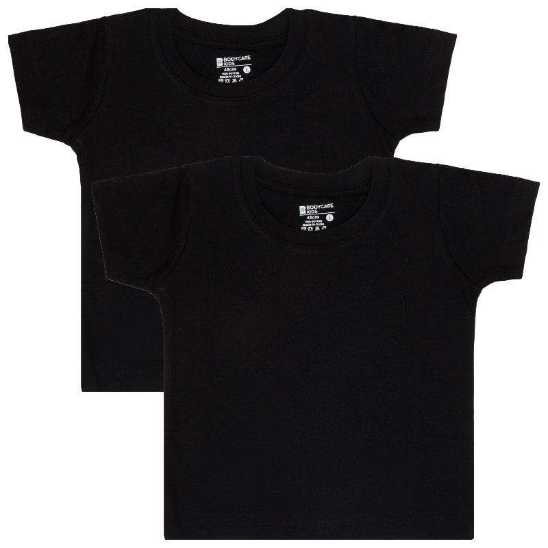 Bodycare Boys Round Neck Half Sleeves Solid Tshirt Pack Of 2