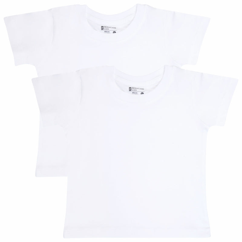 Bodycare Boys Round Neck Half Sleeves Solid Tshirt Pack Of 2