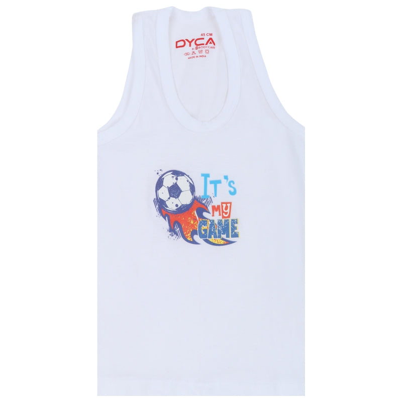 Boys Vest Round Neck Sleeveless Pack of 4 - Bodycare