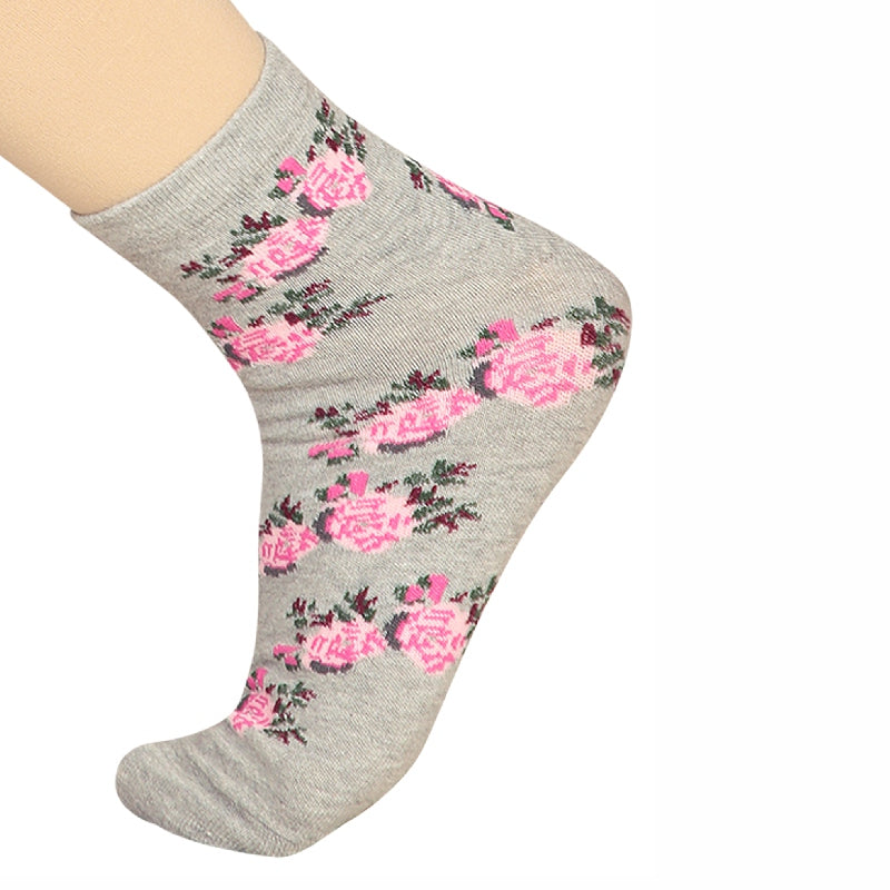 Bodycare Womens Mid Calf Printed Socks Pack Of 2