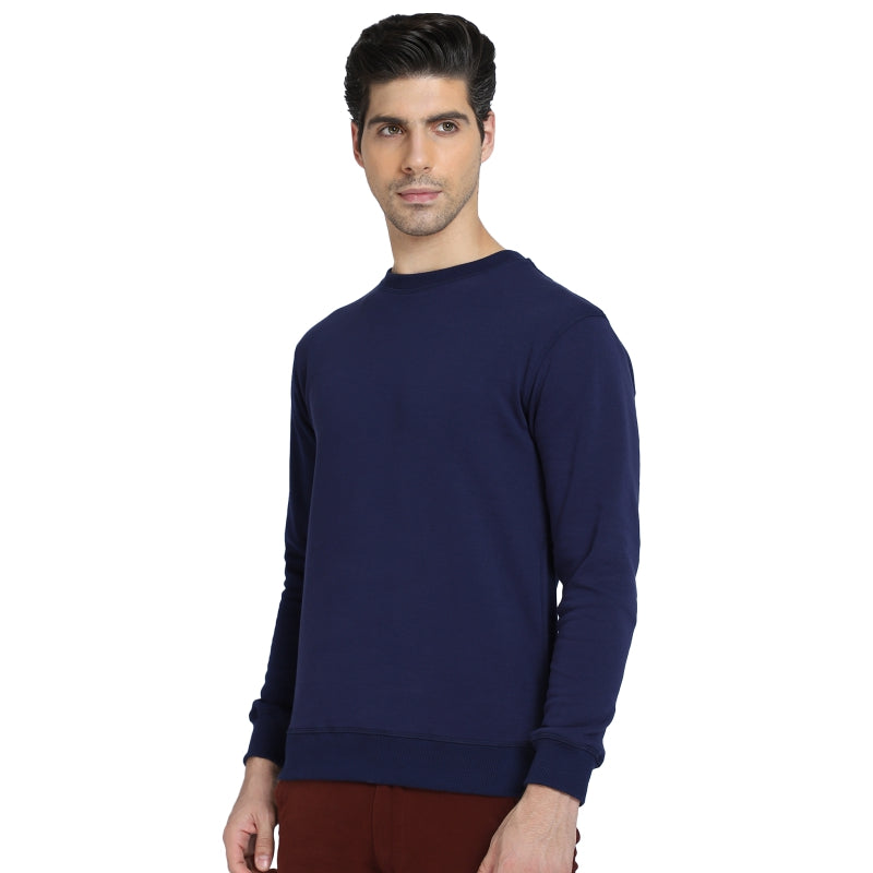 DYCA Men Fleece Sweat Shirt Round Neck Full Sleeves