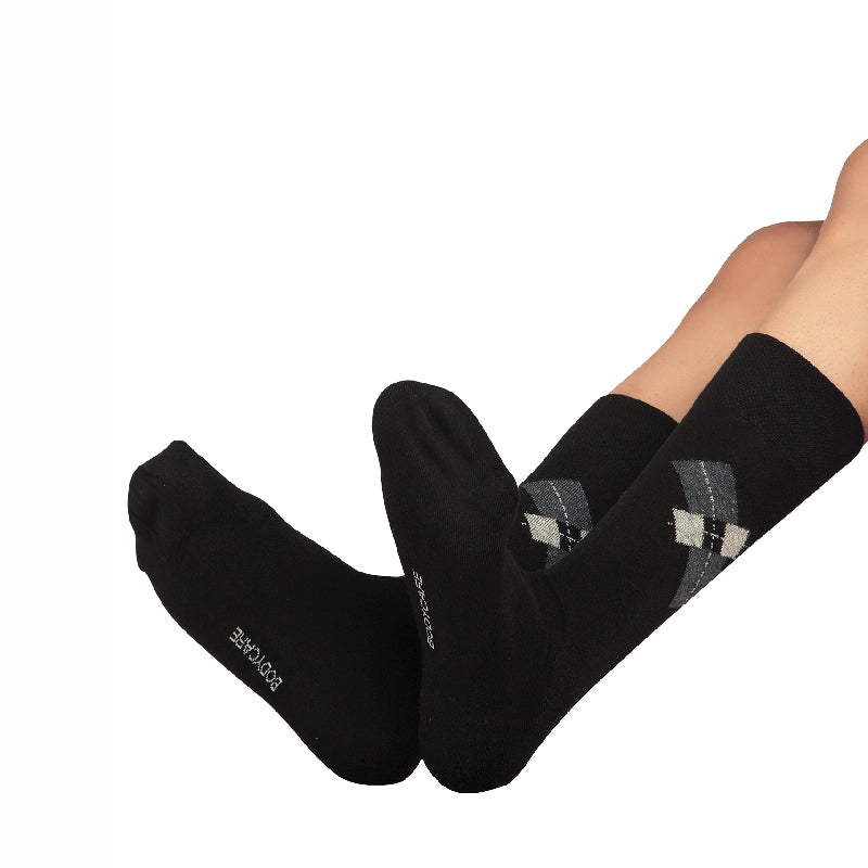 Bodycare Mens Solid Mid Calf Length Socks Pack Of 3