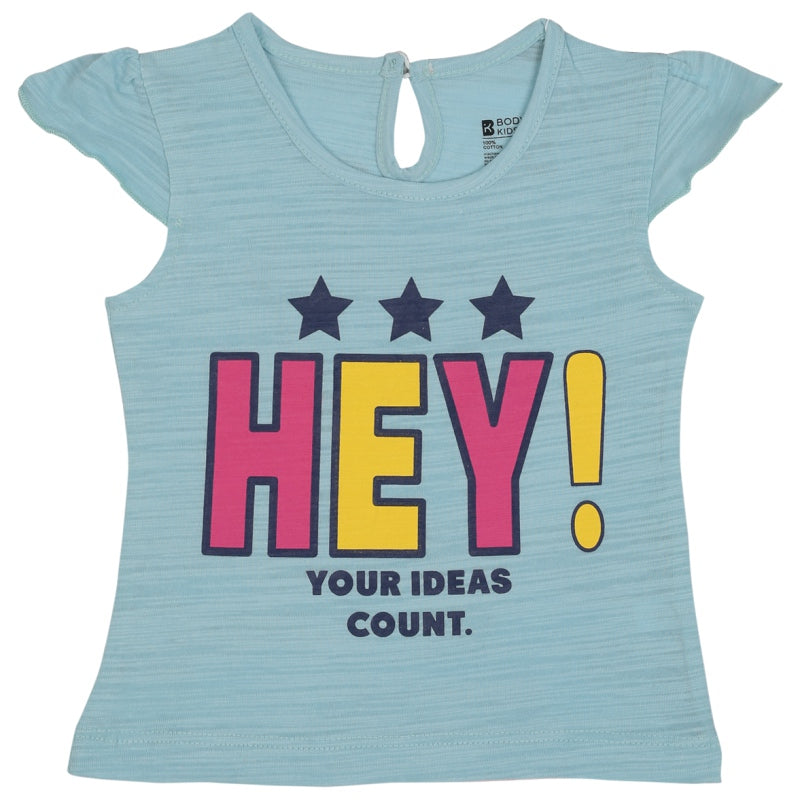 Baby Girls T-Shirt Round Neck Half Sleeves - Bodycare