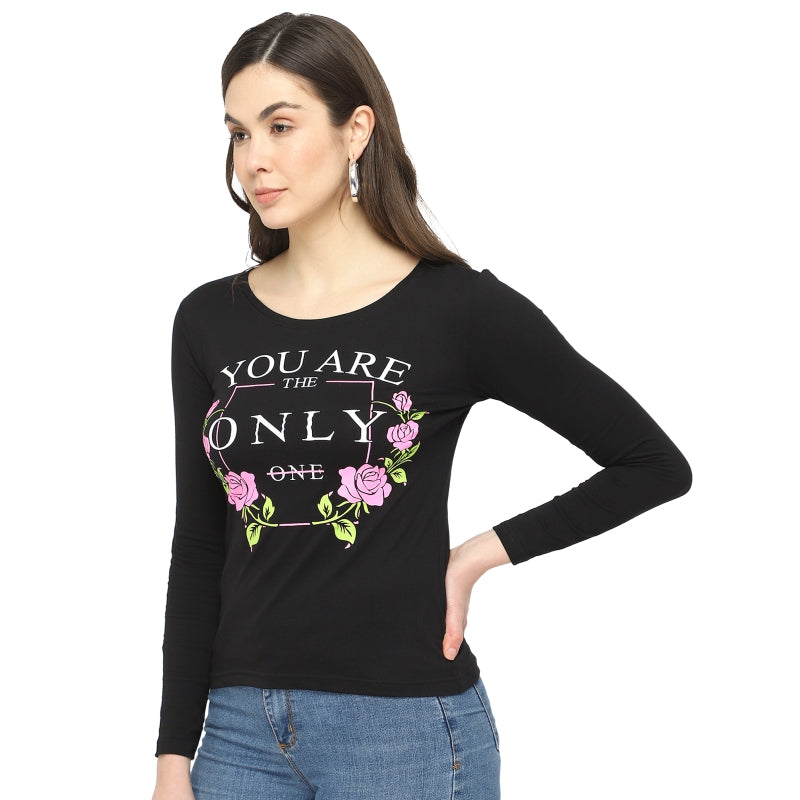 DYCA Women T-shirt Round Neck Full Sleeves