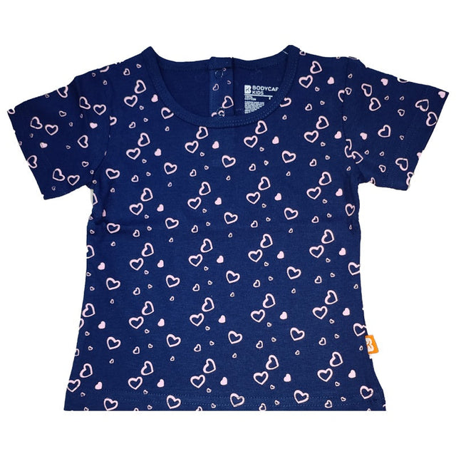 Baby Girls T-Shirt Round Neck Half Sleeves - Bodycare