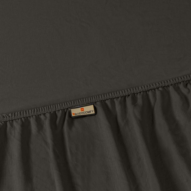 Single Cotton Fitted Bedsheet Solid Arabic Blue - Bodycare