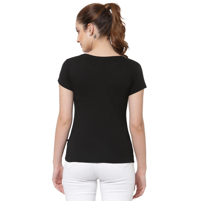 Women T-Shirt Round Neck Half Sleeves - Bodycare