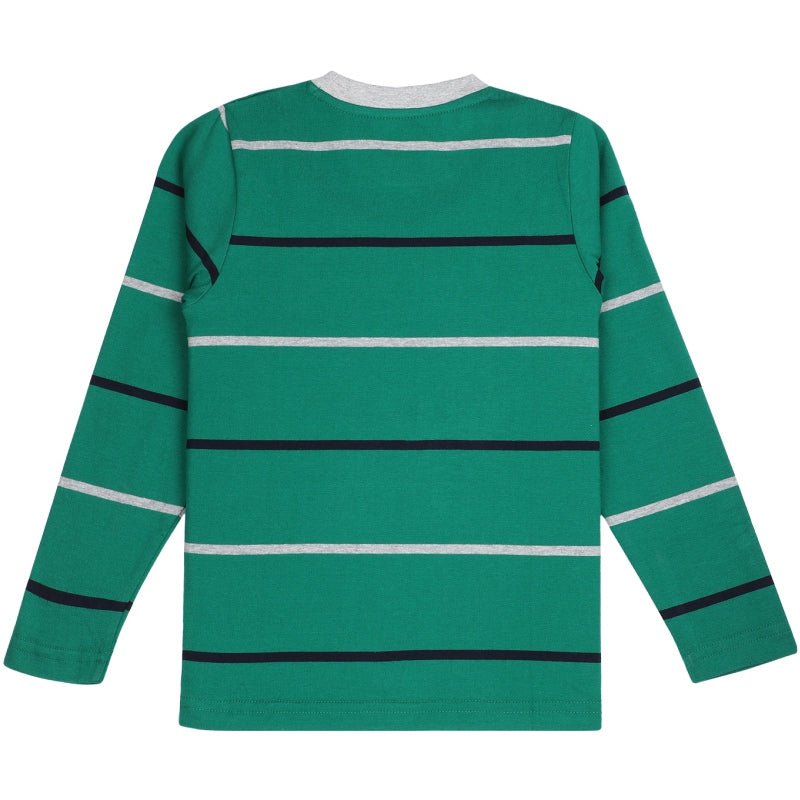 Bodycare Boys Tshirt Striped Round Neck Full Sleeves