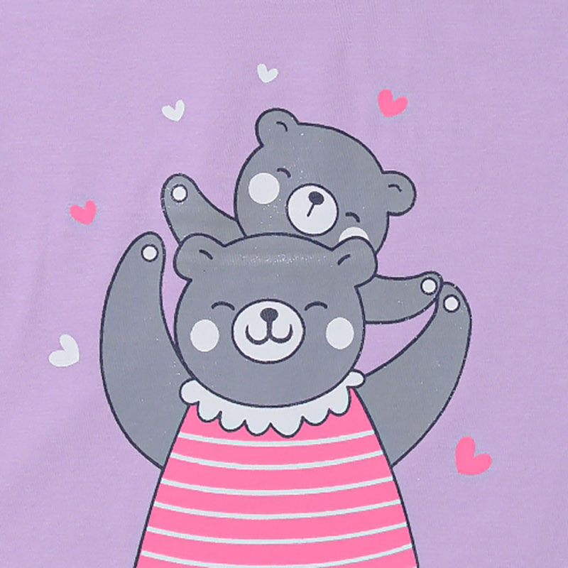 Bodycare Girls Tshirt & Pajami Night Suit Set