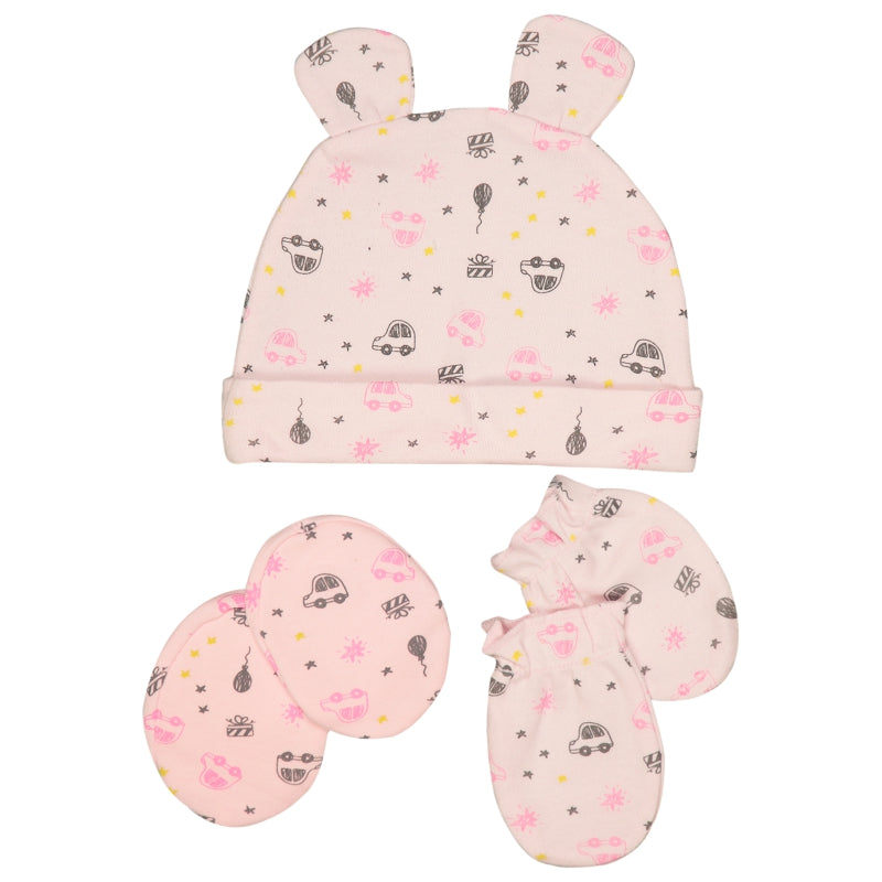 Bodycare Unisex Cap, Mitten & Bootie Set Pack Of 3