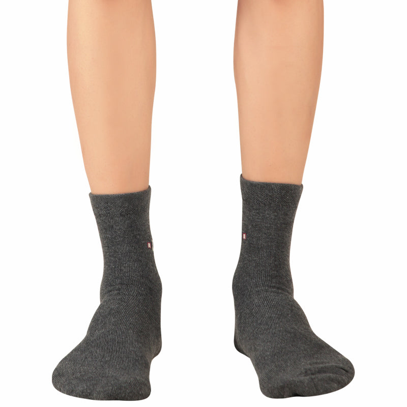 Bodycare Mens Mid Calf Solid Socks Pack Of 3