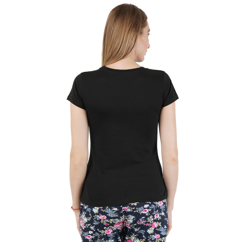 Women Cotton T-Shirt Round Neck Half Sleeves Pack of 2 - Bodycare