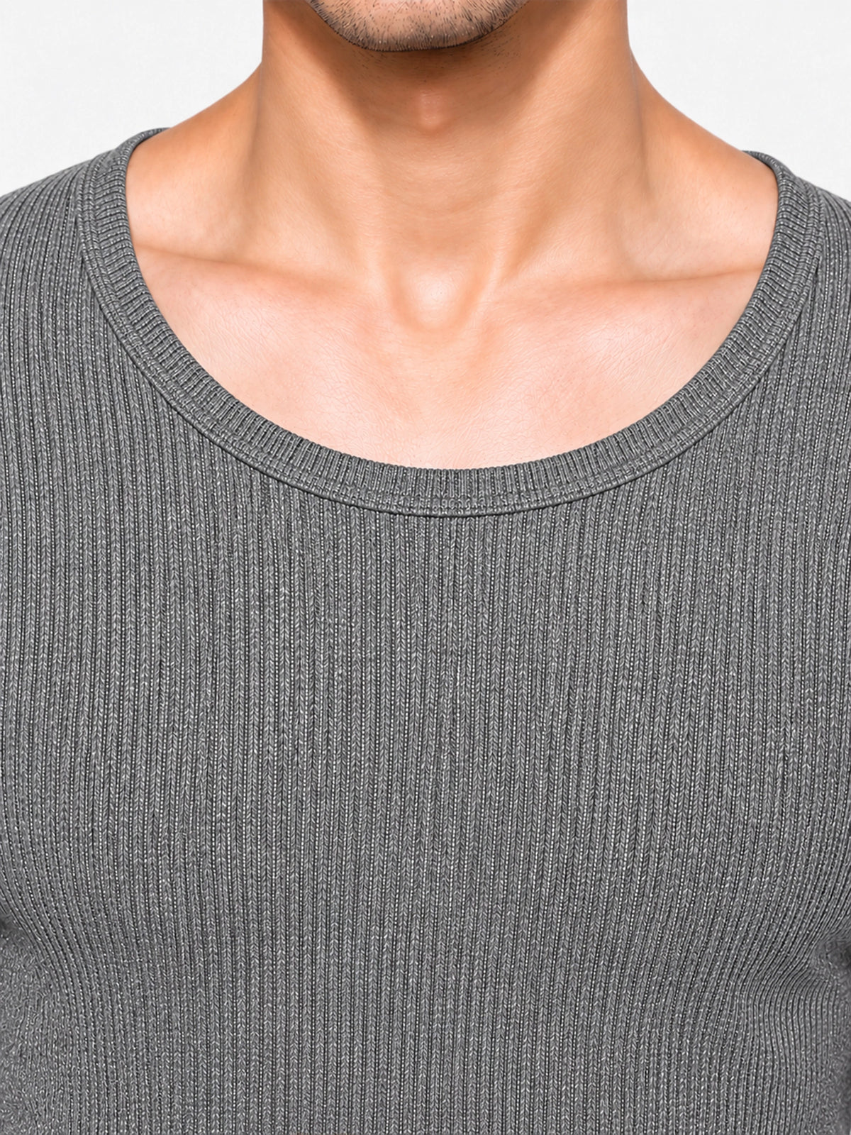 Men Round Neck Thermal Top with Full Sleeves for Winter Base Layering, Cold-Weather Comfort and Everyday Innerwear