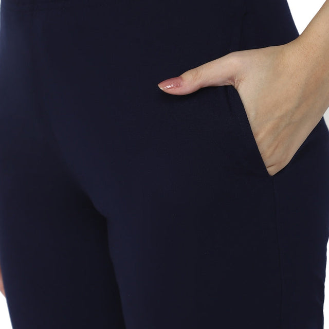 Women 100% Cotton Track Pant with Side Pockets and Solid Sports Jogger Styling for Workout, Gym and Active Wear