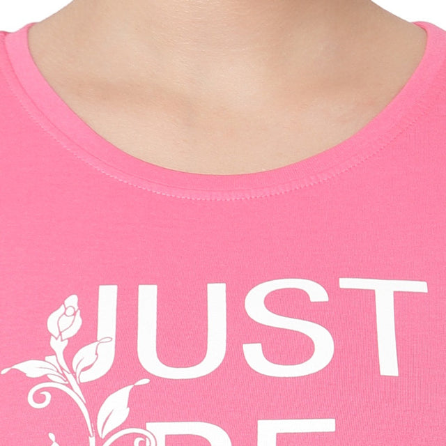 Women T-Shirt Round Neck Half Sleeves - Bodycare