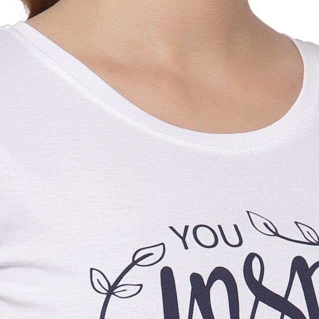 Women T-Shirt Round Neck Half Sleeves - Bodycare