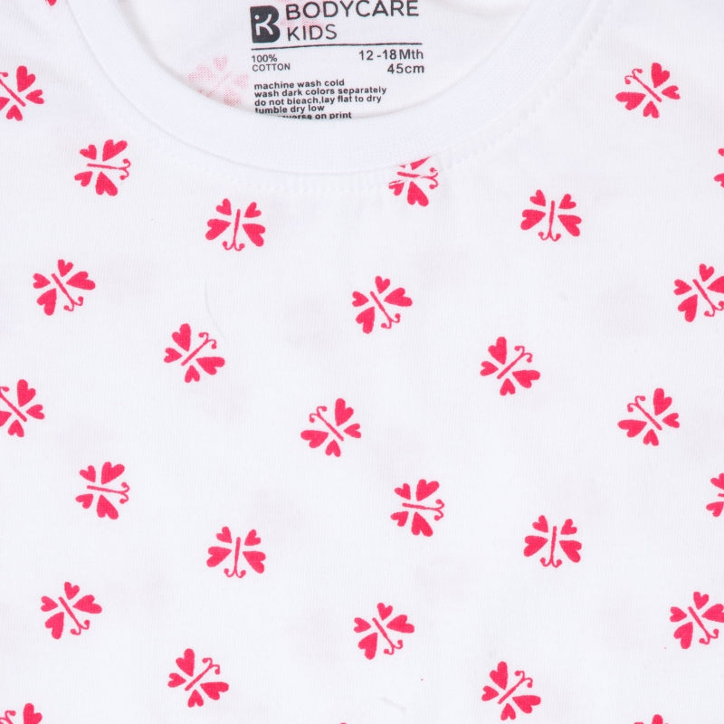 Bodycare Girls Round Neck Half Sleeves Tshirt Pack Of 2