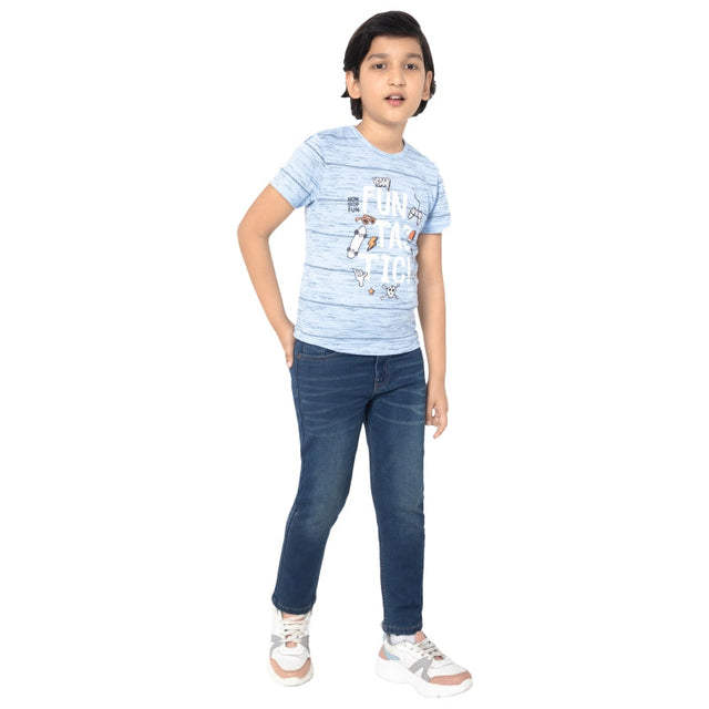 Boys 100% Cotton T-Shirt Round Neck Half Sleeves Pack of 1 - Bodycare