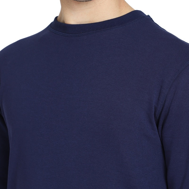 DYCA Men Fleece Sweat Shirt Round Neck Full Sleeves