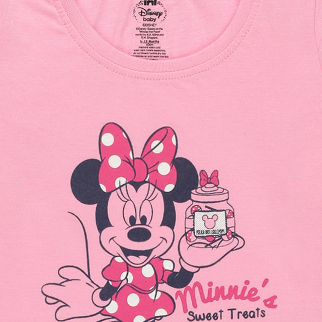 Baby Girls Minnie & Friends T-Shirt Round Neck Full Sleeves - Bodycare