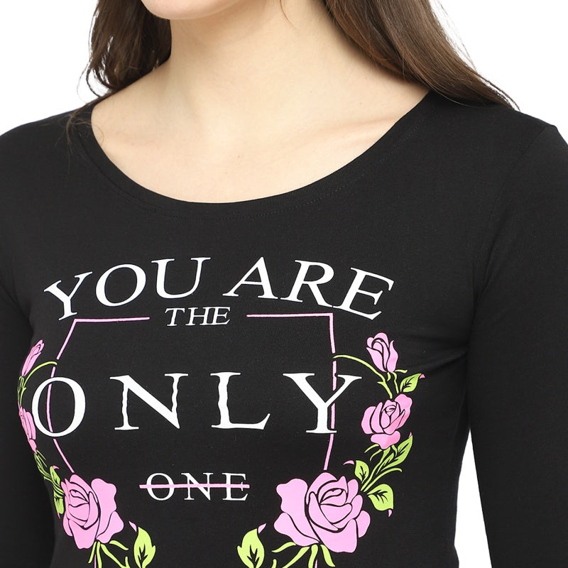 DYCA Women T-shirt Round Neck Full Sleeves